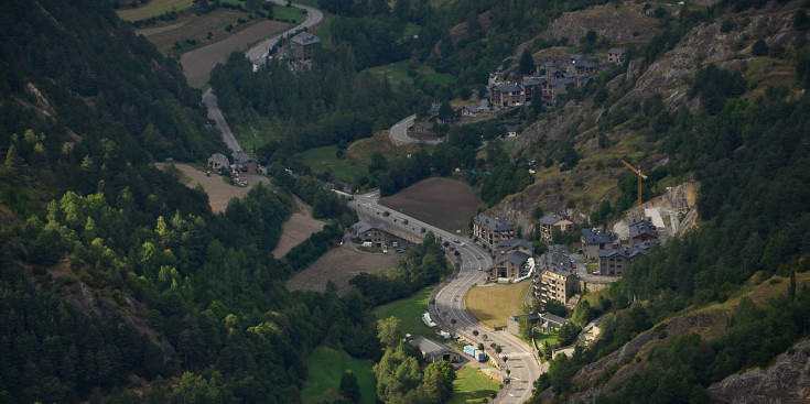 Una imatge d'arxiu del poble d'Ordino.