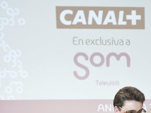 Carles Casadevall, en una xerrada amb periodistes sobre Canal +.