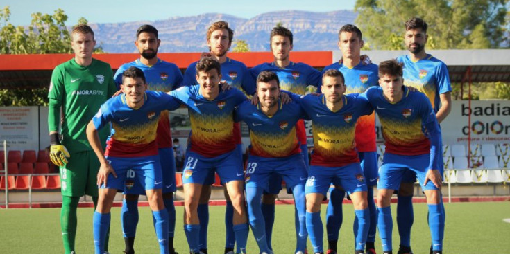 Onze inicial d’un partit de pretemporada de l’FC Andorra.