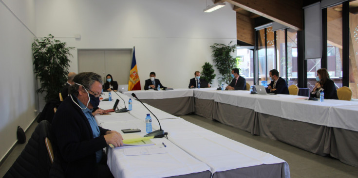 Sessió del consell de comú d'Ordino.