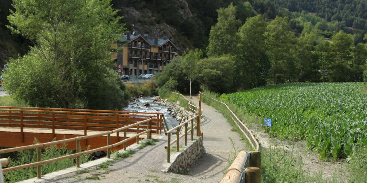 Camí ral al poble de Sornàs.