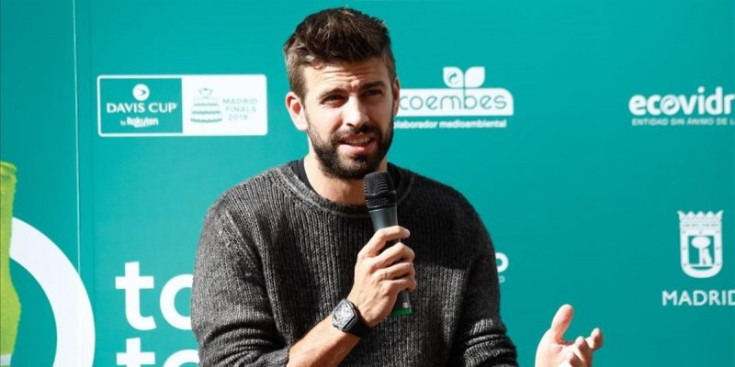 Piqué en la presentació de la Davis.