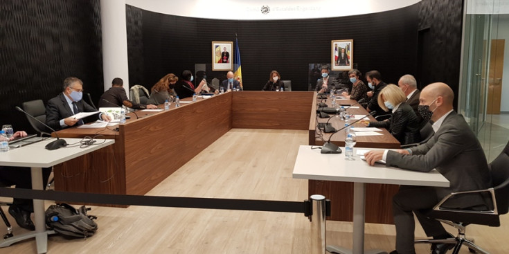 Els consellers escaldencs, en una de les darreres sessions de Consell de Comú celebrades.