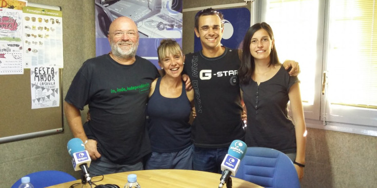 Pere Tomàs, Montse Garriga, Joel Pla i Elena López.