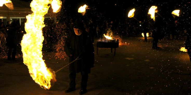 Cremada de falles a Ordino.