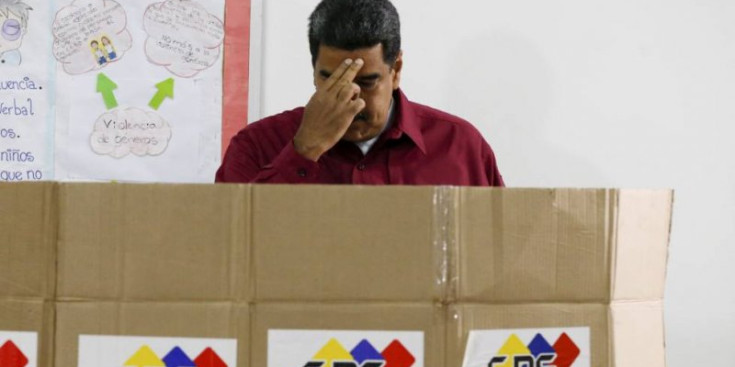 Nicolás Maduro participa en uns comicis anteriors.