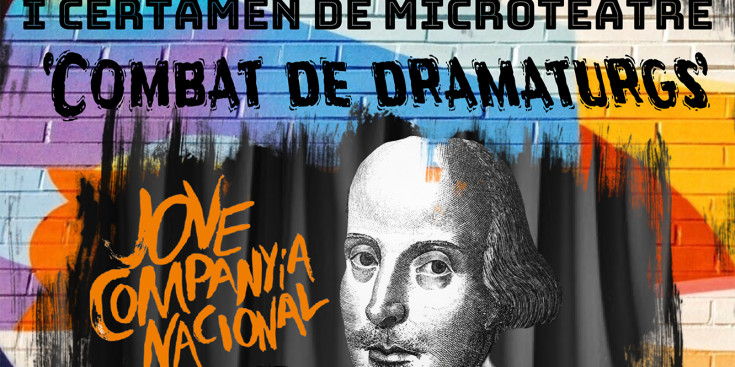 Un detall del cartell de la primera edició del certamen de microteatre ‘Combat de dramaturgs’.