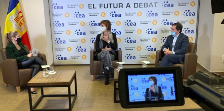 Un moment de l’última edició d’‘El Futur a Debat’ de la CEA i Banc Sabadell d’Andorra.