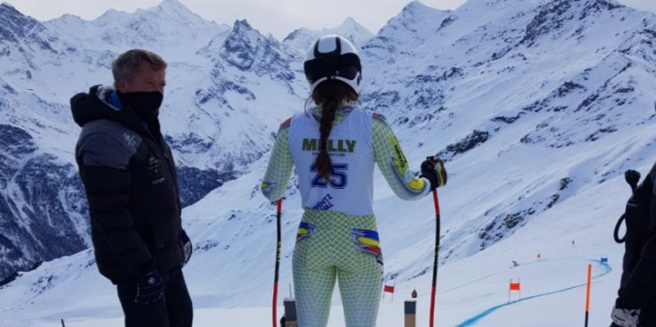 Cande Moreno a la Copa d’Europa de Zinal.