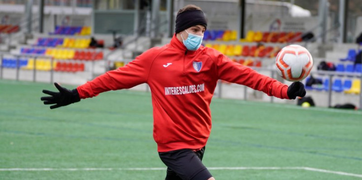 Lemiechevsky en un entrenament amb l’Inter.