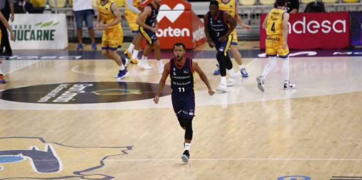 Clevin Hannah en un partit contra el l’Herbalife Gran Canaria.