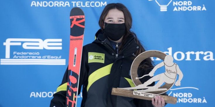 Julia Rodríguez guanyadora de la prova sub 14 femenina al Borrufa.