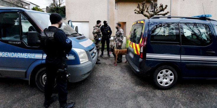 Un moment de l’operació en què es van detenir 11 persones a l’Arieja i Aude.