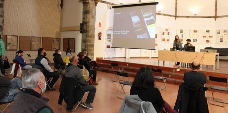 La reunió amb els comerciants.