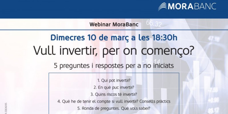 El cartell promocional del webinar.