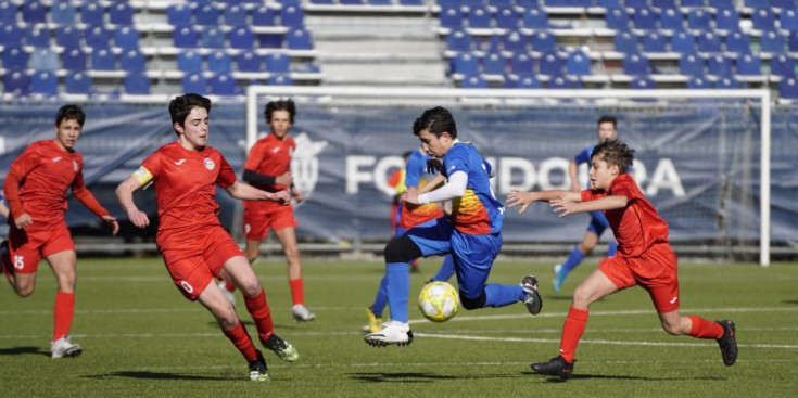 Partit entre els equips infantils de l’Andorra i l’Enfaf.