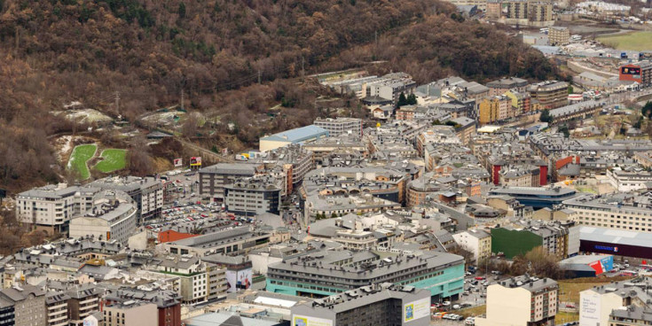 Vista aèria de la vall central.