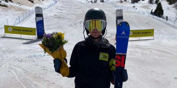 Íria Medina al finalitzar la competició.