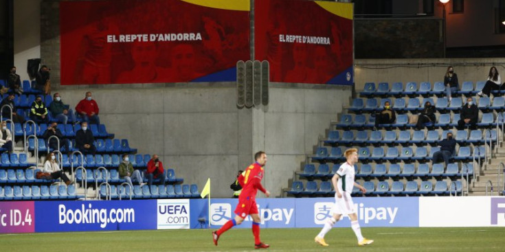 La selecció a l’últim partit, contra Hongria.