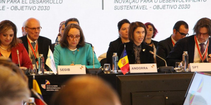 Un moment de la reunió de ministres iberoamericans d’Afers Exteriors que es va celebrar a Soldeu el 2019.