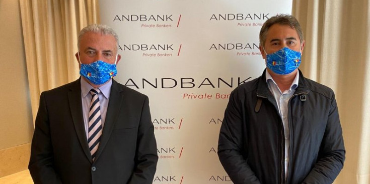 Josep M. Cabanes i Joan Clotet, a la presentació de l’Open Andbank.
