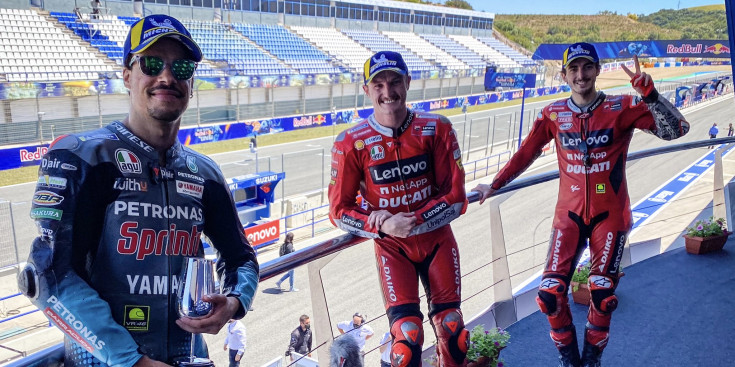 Miller, Bagnaia i Morbidelli al podi de Jerez.