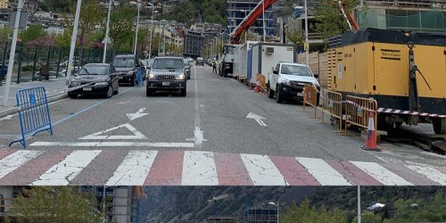 Avinguda de les Nacions Unides que romandrà tancada per obres.