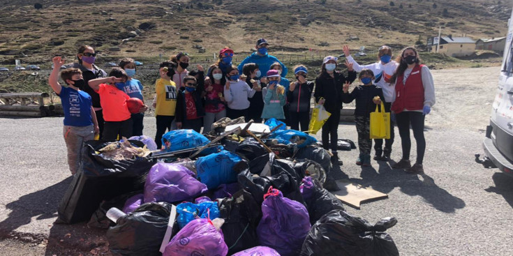 Part de la brossa recollida en el primer Clean Up Andorra.