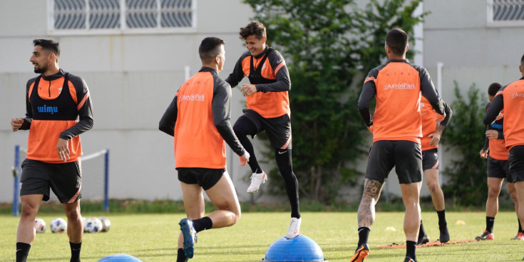 L'FC Andorra a la primera sessió d'entrenament en la ciutat esportiva de l'Extremadura.