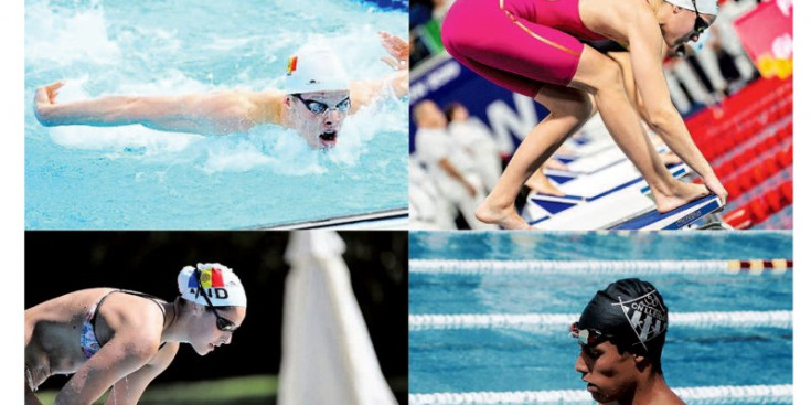 Els quatre nedadors de la FAN que competiran a Budapest.