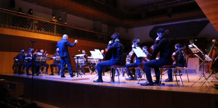 Un moment del Concert de Primavera celebrat ahir a l’Auditori Nacional.