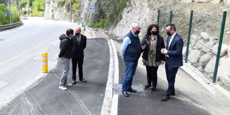 Un moment de la presentació de les obres de la CG3 a Anyós.