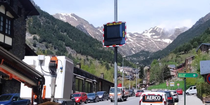 El radar que s'ha instal·lat a Arinsal.