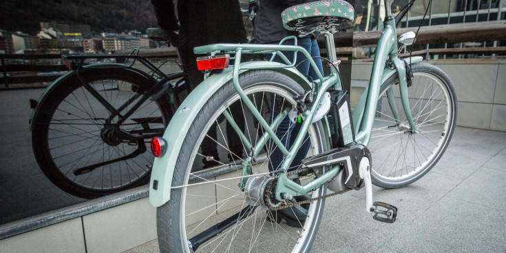 Una bicicleta en fotod d’arxiu.