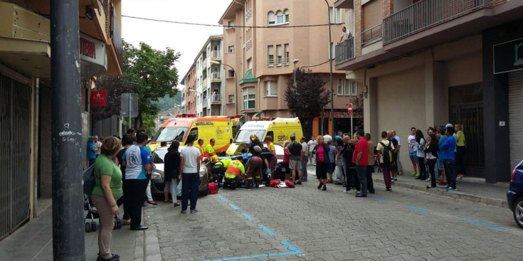 Atropellament al carrer Llorenç Tomàs i Costa.