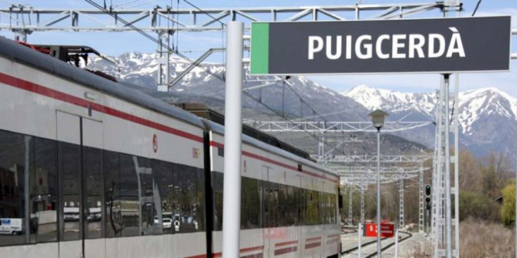L'estació de tren de Puigcerdà, en una imatge d'arxiu.