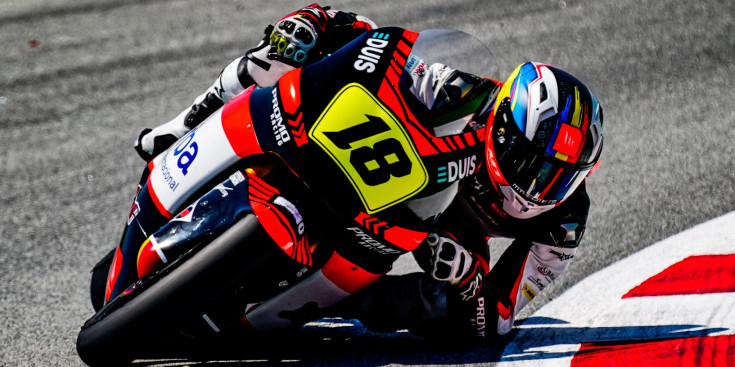 Cardelús en una de les dues curses al circuit de Barcelona-Catalunya.