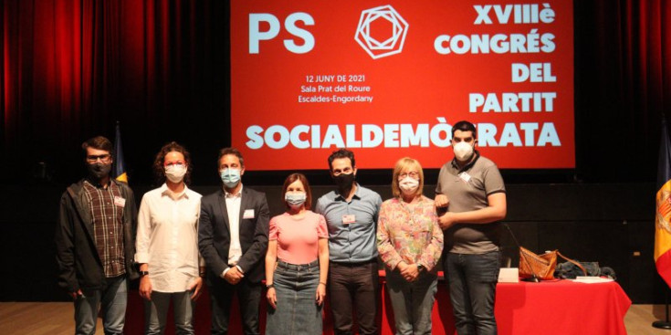 Imatge dels membres de la nova junta del Partit Socialdemòcrata, dissabte passat.