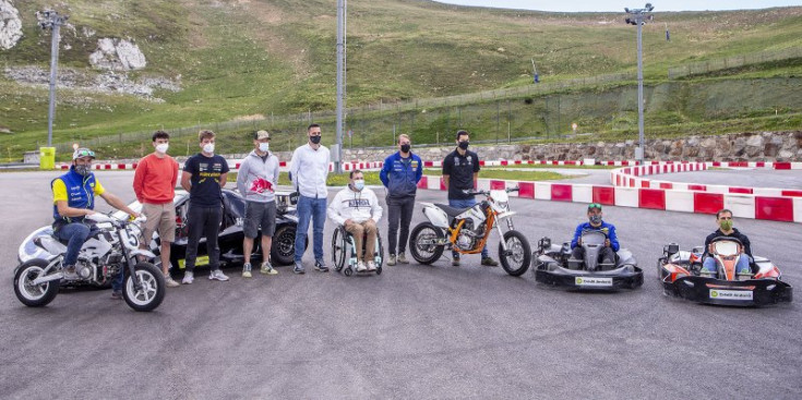 Els protagonistes, a la presentació de l'època estival del circuit d'Andorra.