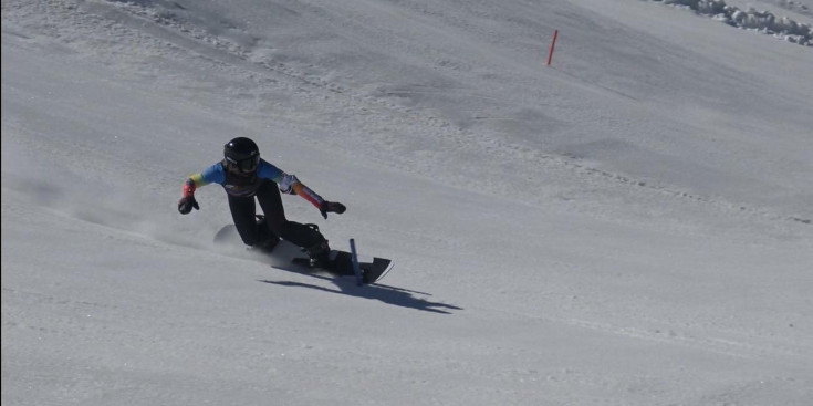 Estévez en la seva estada a Les 2 Alpes.