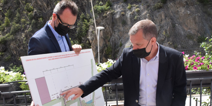 Victor Filloy i Josep Majoral van donar a conèixer ahir el projecte.