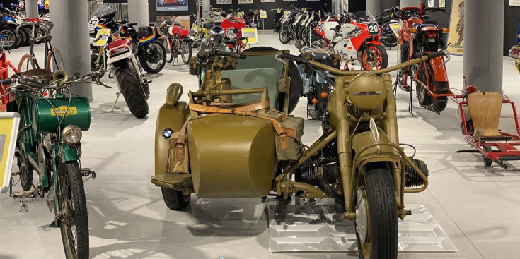 Algunes de les motos que es poden veure al Museu de la Moto de Canillo.