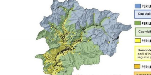 Mapa del risc d'incendi forestal al país