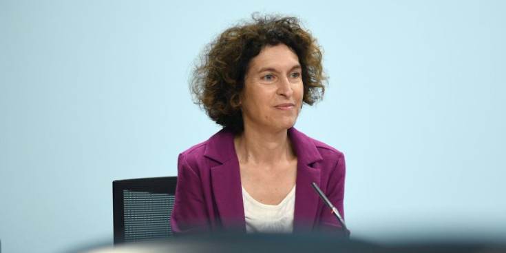 La ministra d’Afers Exteriors, Maria Ubach, durant la seva compareixença d’ahir.