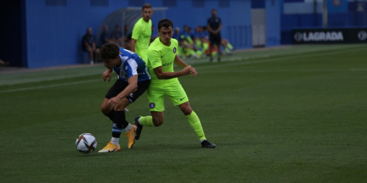 Una imatge del darrer partit de l’FC Andorra contra l’Espanyol B.