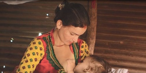 Campanya d’Unicef a favor de la lactància materna.