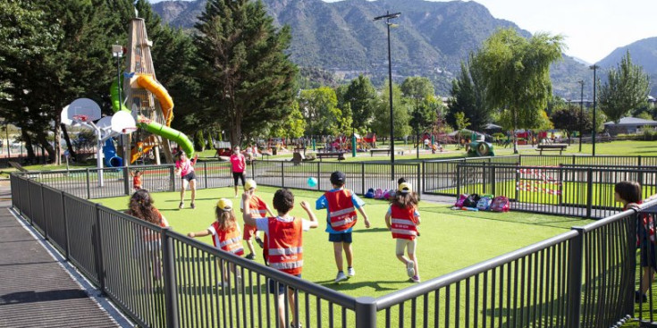 Una de les minipistes que s'han estrenat al parc Central.