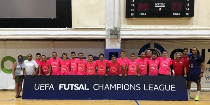 El Sideco FC Encamp durant la participació a la UEFA Futsal Champions League