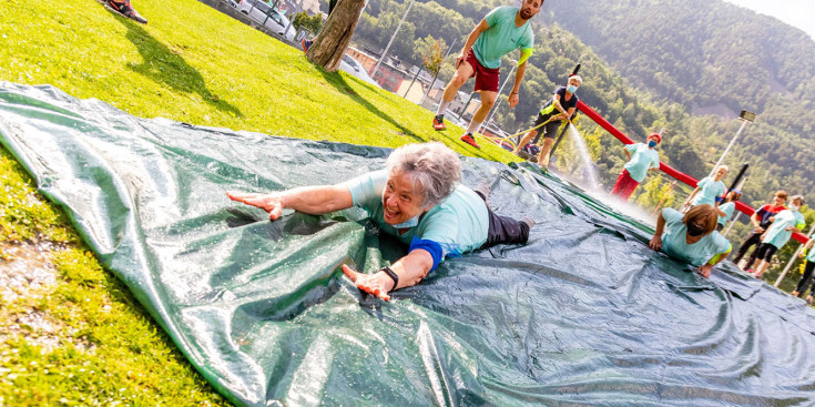 Participants a l'Spartan Race que es va organitzar per als padrins.