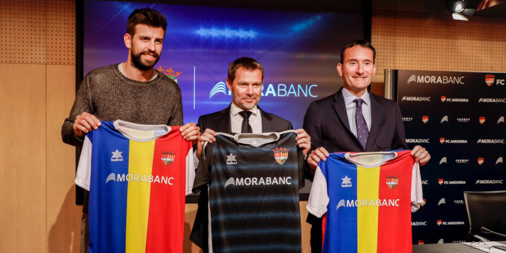 Piqué el dia de la seva presentació com a dirigent de l’FC Andorra.